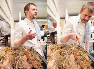Daniel Teichmann erklärt Funktion der Miele-Küchengeräte