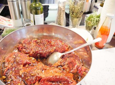 asiatischer Rinderbraten in Marinade